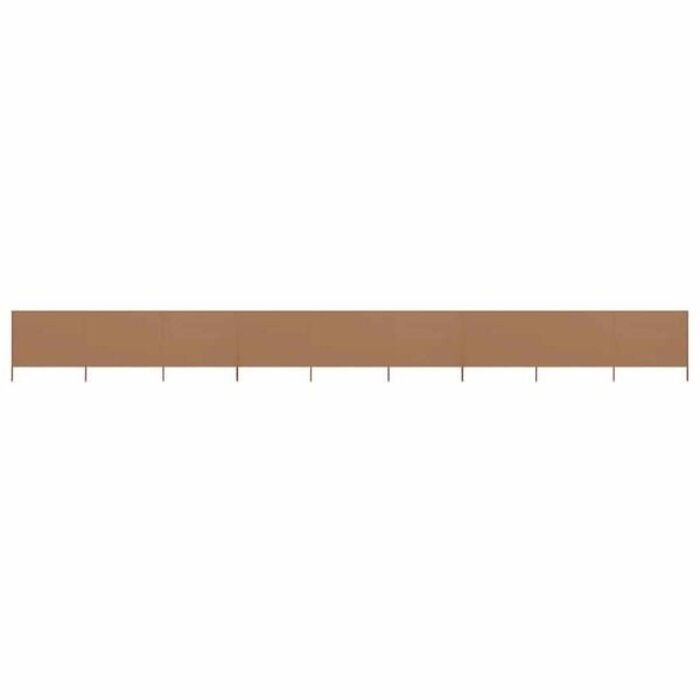 Vidaxl 9-teiliger Windschutz 1200x120cm Taupe - jetzt bis zu 34% günstiger