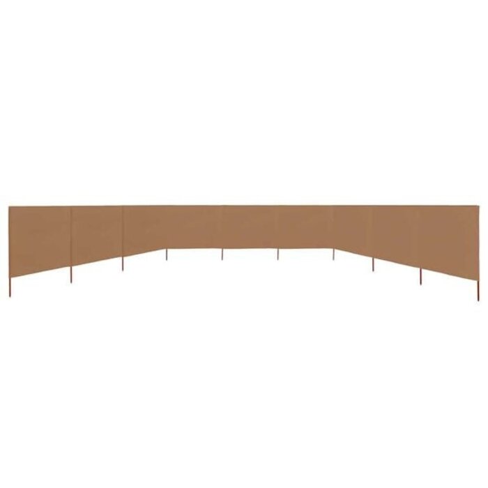 Vidaxl 9-teiliger Windschutz 1200x120cm Taupe - jetzt bis zu 34% günstiger