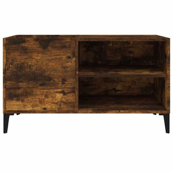 Vidaxl Schallplattenschrank Rauch-Eiche 84,5x38x48 cm - Sparen Sie bis zu 34%