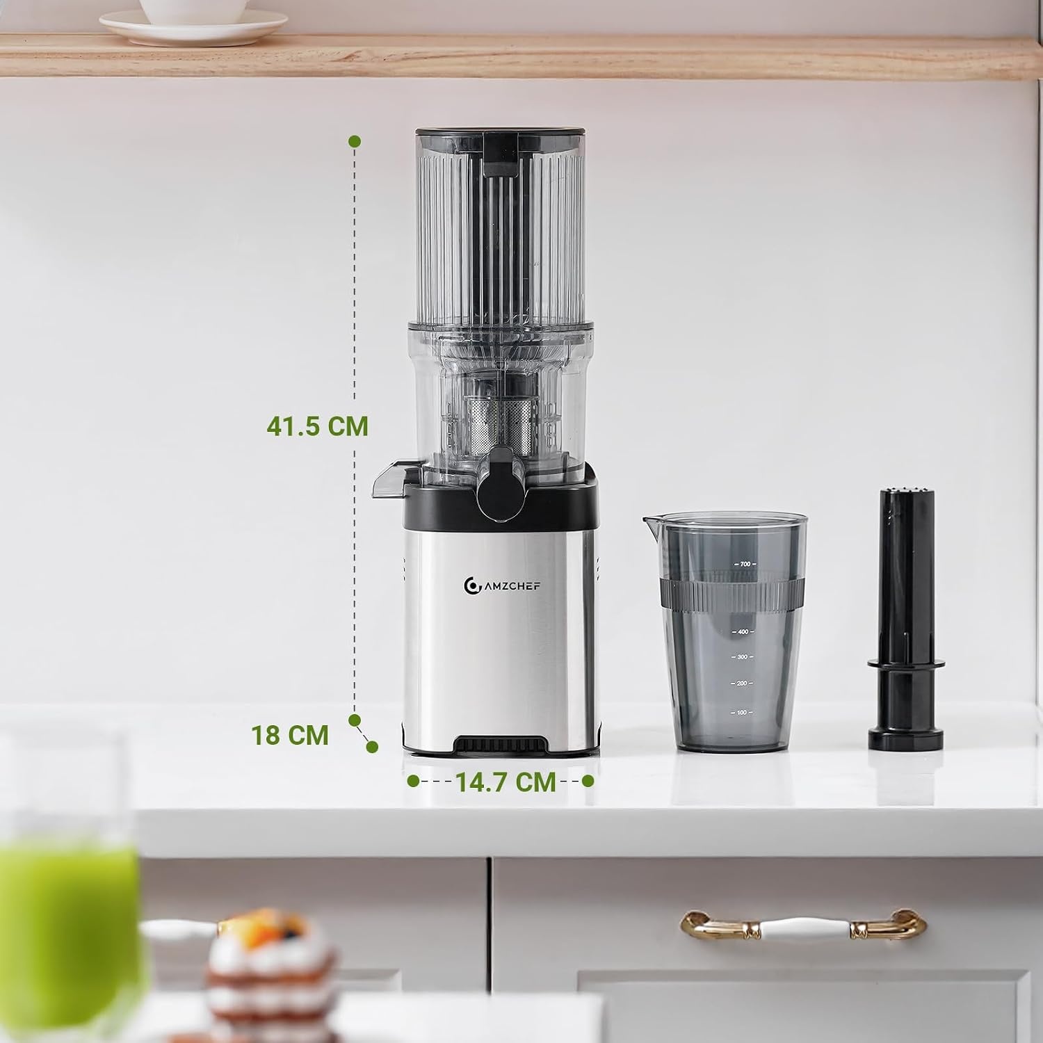 Slow Juicer Kaltpresse 180W - 120mm Einfüllschacht - bis zu 34% Rabatt