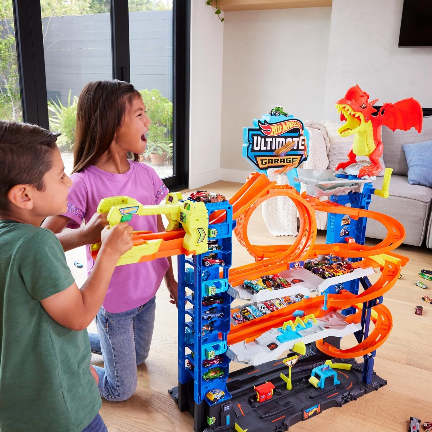 Riesiges Spielzeug-Parkhaus mit 4 Ebenen - Jetzt bis zu 35% sparen