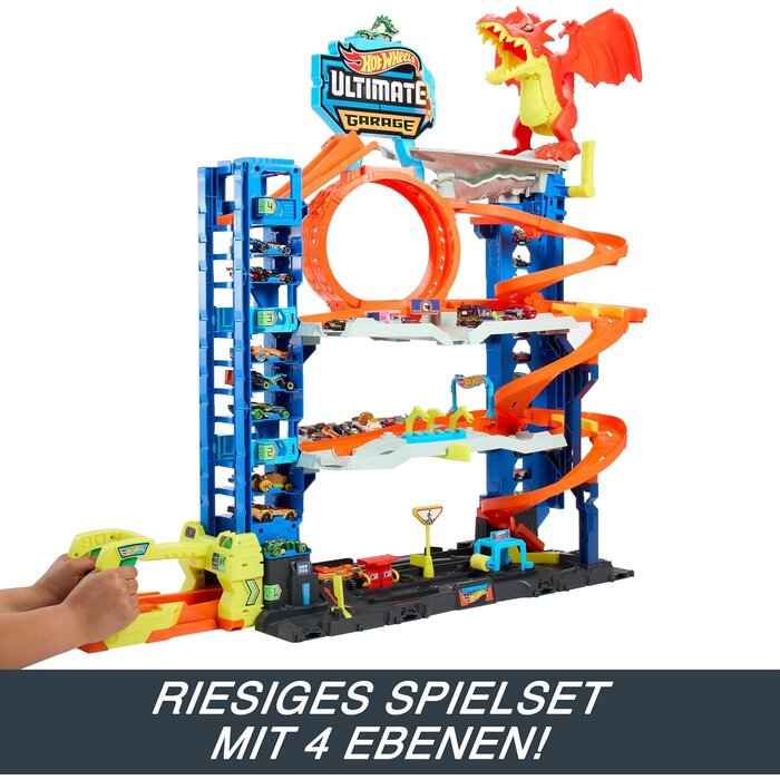Riesiges Spielzeug-Parkhaus mit 4 Ebenen - Jetzt bis zu 35% sparen