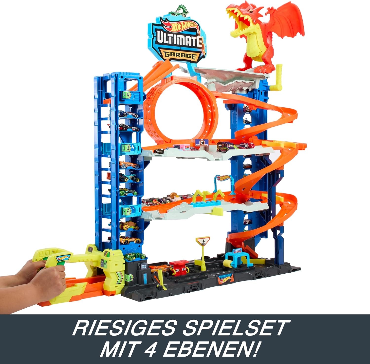 Riesiges Spielzeug-Parkhaus mit 4 Ebenen - Jetzt bis zu 35% sparen