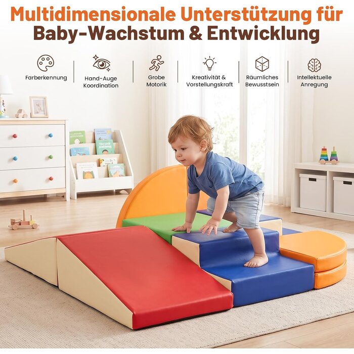 9-teiliges Soft-Kletterset für Kinder - Sicher & Bunt - Bis zu 35% Rabatt