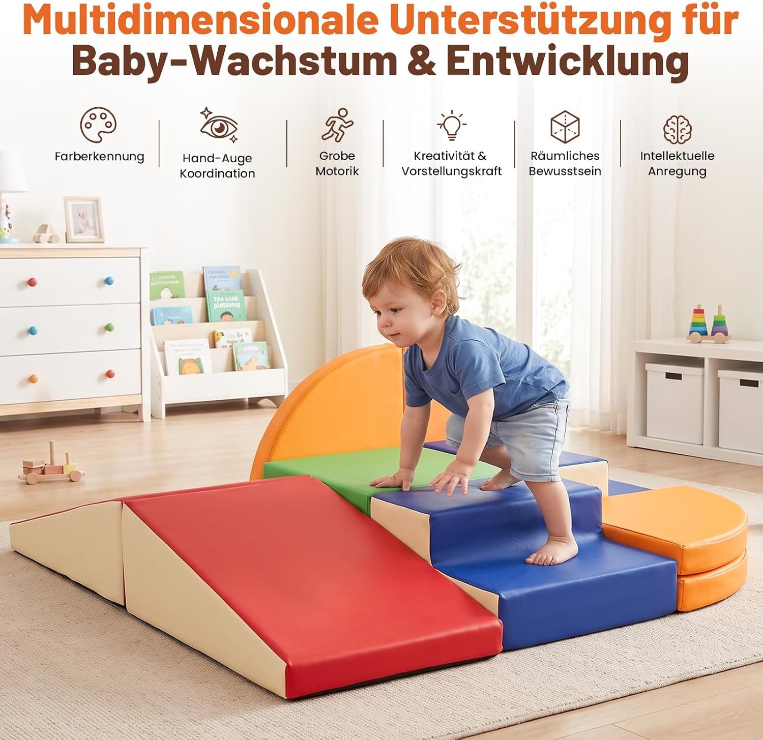 9-teiliges Soft-Kletterset für Kinder - Sicher & Bunt - Bis zu 35% Rabatt