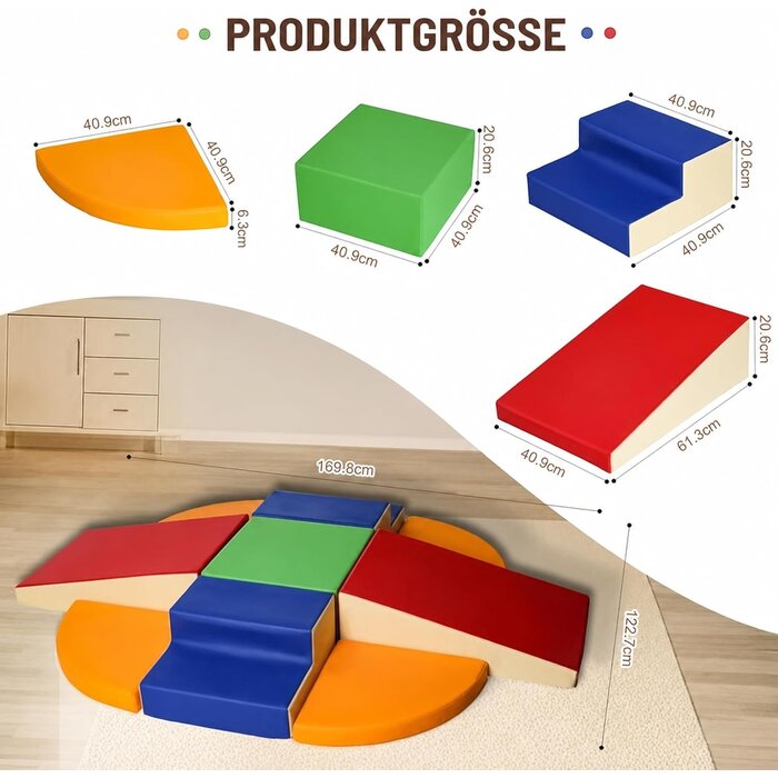 9-teiliges Soft-Kletterset für Kinder - Sicher & Bunt - Bis zu 35% Rabatt