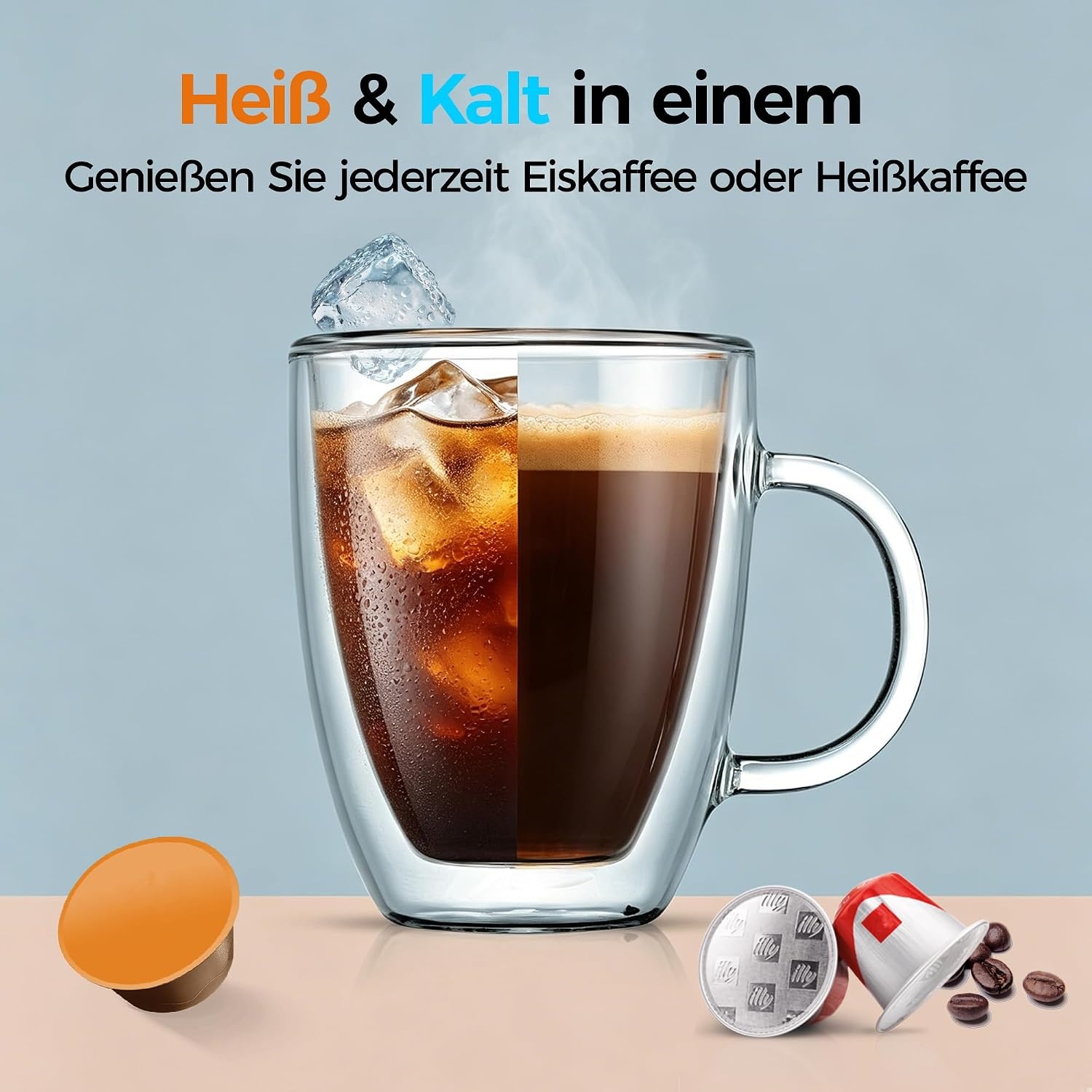 4-in-1 Kapsel-Kaffeemaschine, 19 Bar, für Nespresso & mehr - bis zu 35% Rabatt