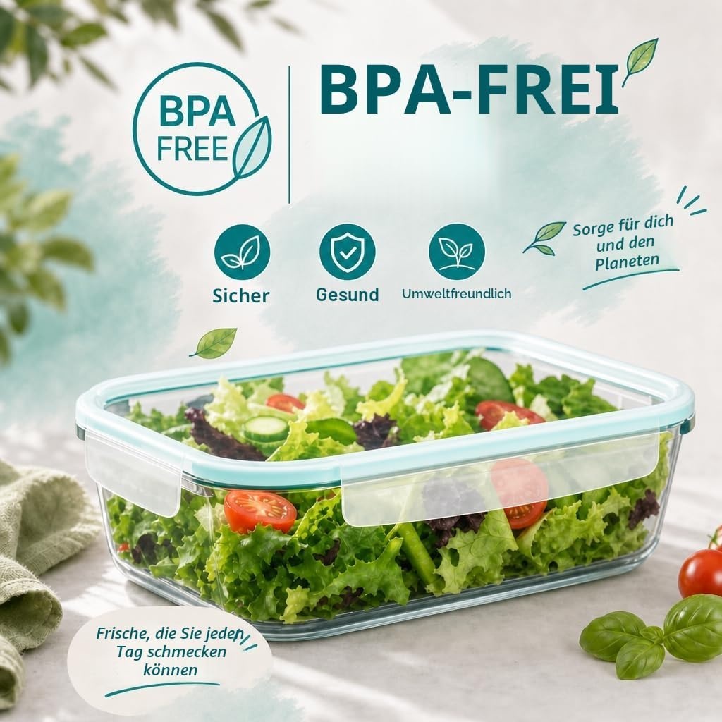 14-tlg. Glas-Frischhaltedosen Set - luftdicht & stapelbar - bis zu 27% Rabatt