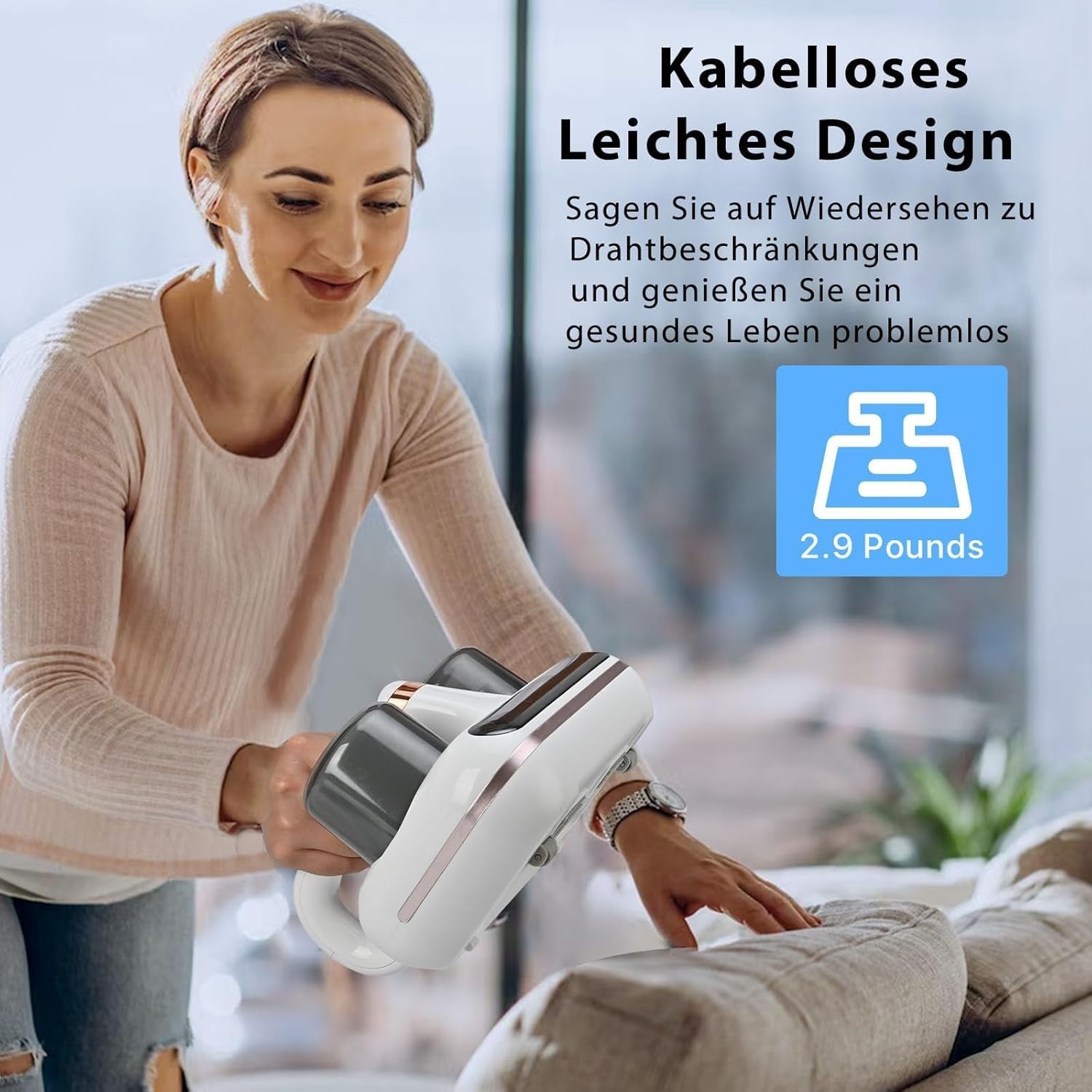 Kabelloser Milbensauger mit UV-Licht & 18.000 PA - jetzt bis zu 34% günstiger