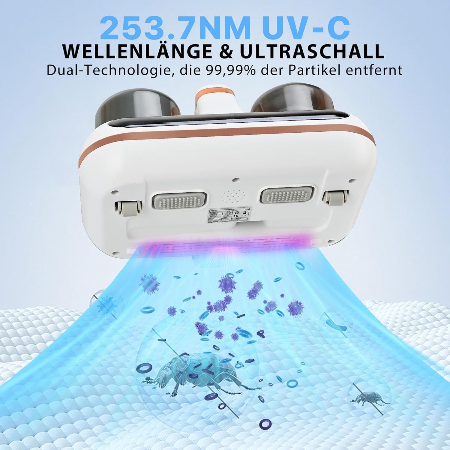 Kabelloser Milbensauger mit UV-Licht & 18.000 PA - jetzt bis zu 34% günstiger
