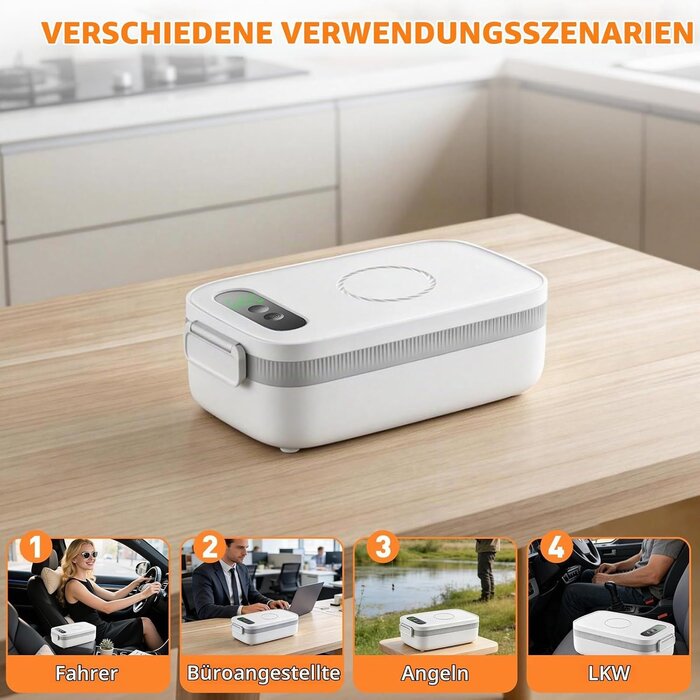 Kabellose elektrische Lunchbox 1L mit 14.000 mAh - bis zu 28% Rabatt sparen