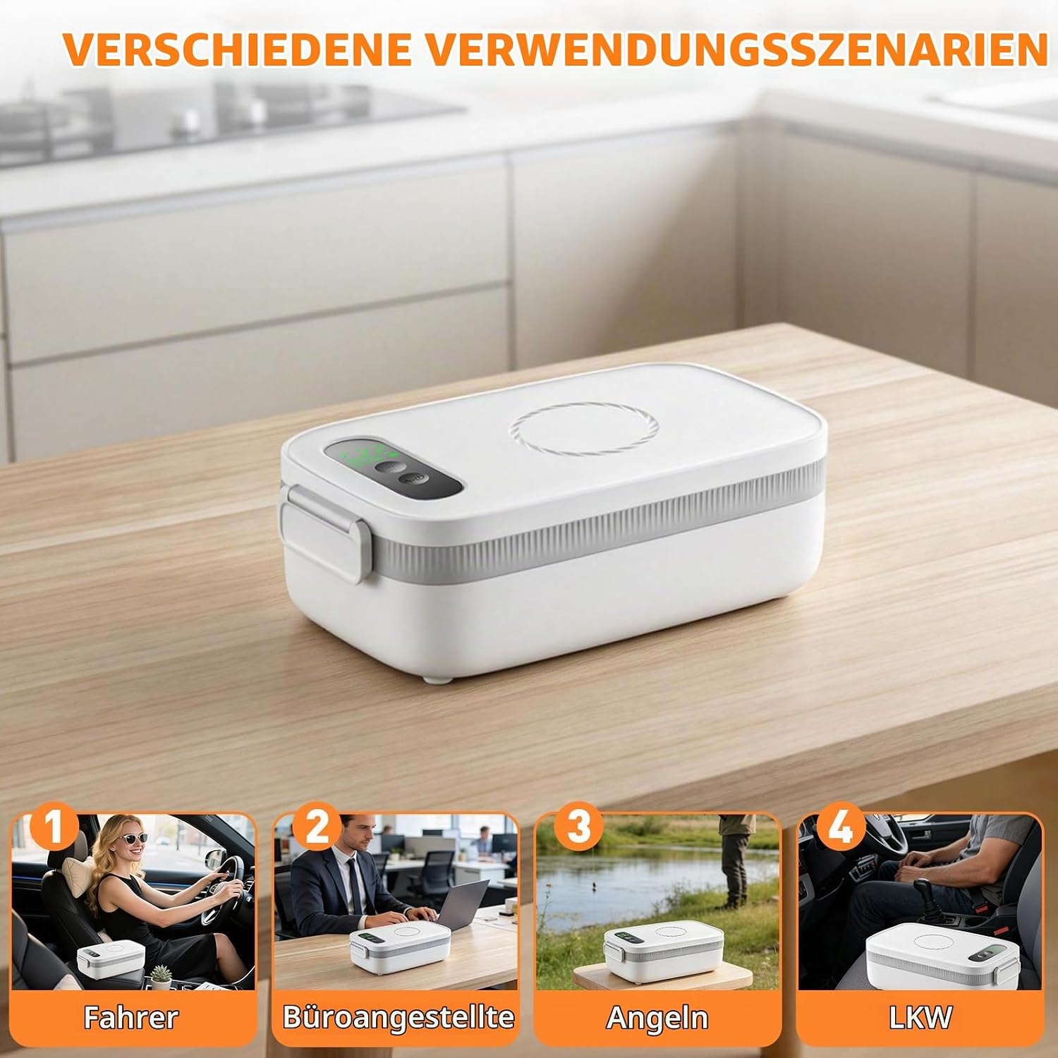 Kabellose elektrische Lunchbox 1L mit 14.000 mAh - bis zu 28% Rabatt sparen