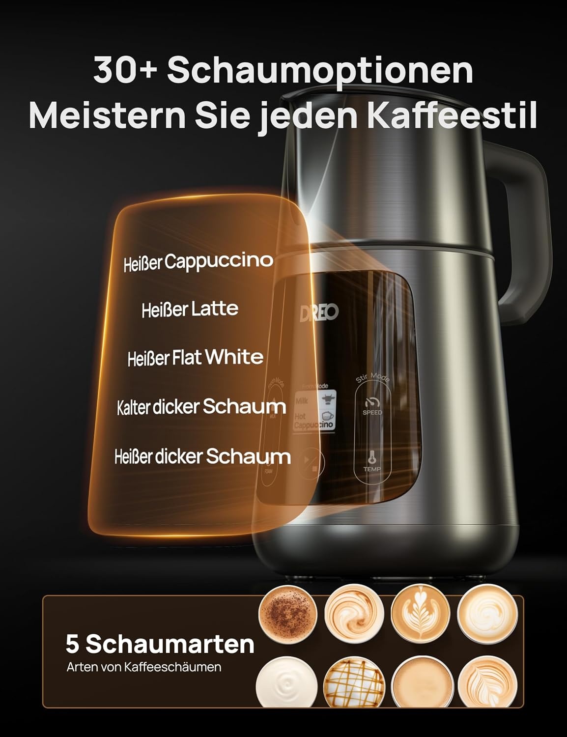 Elektrischer Milchaufschäumer 800 ml - Bis zu 35% Rabatt auf Rückläufer