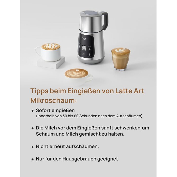 Elektrischer Milchaufschäumer 800 ml - Bis zu 35% Rabatt auf Rückläufer