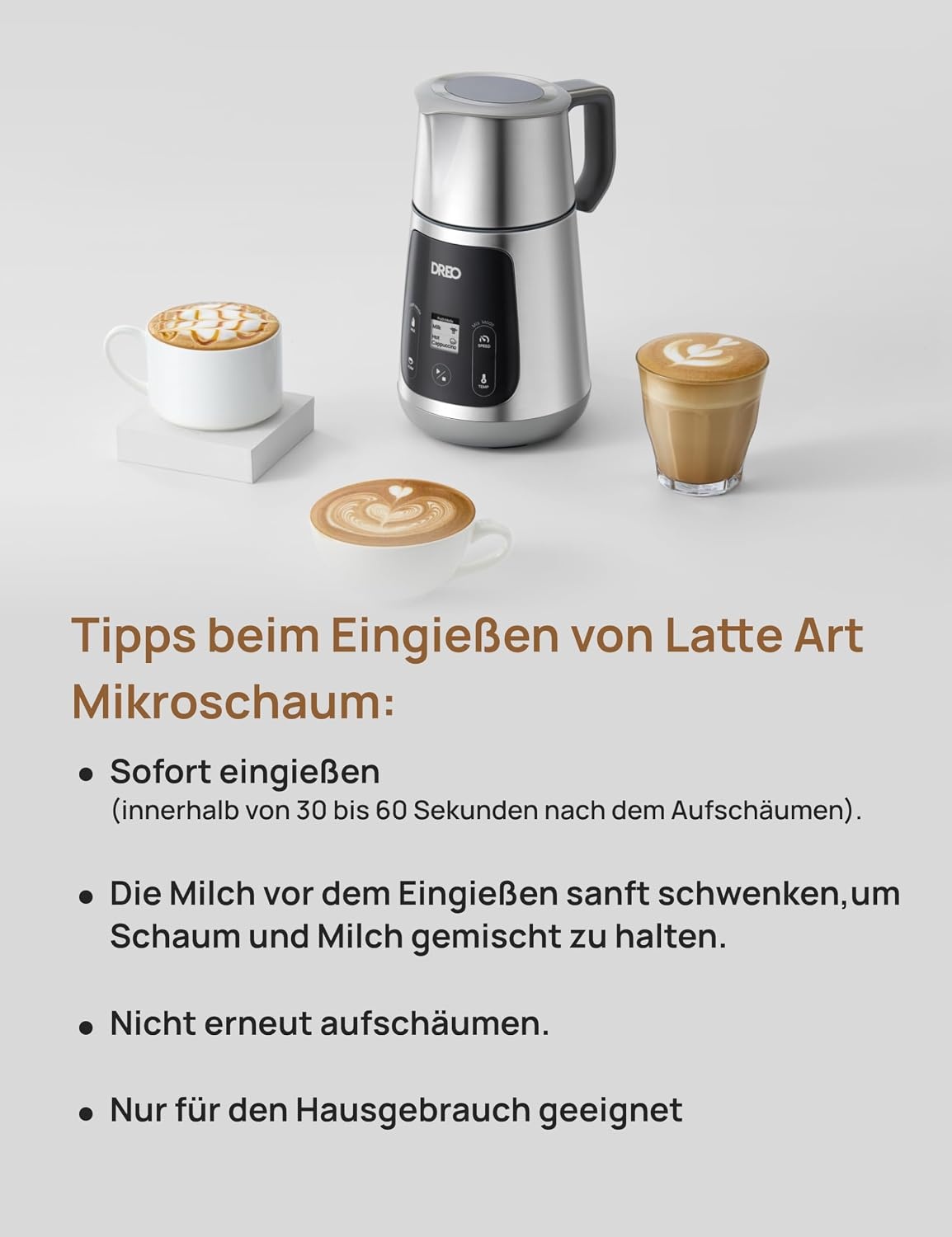 Elektrischer Milchaufschäumer 800 ml - Bis zu 35% Rabatt auf Rückläufer