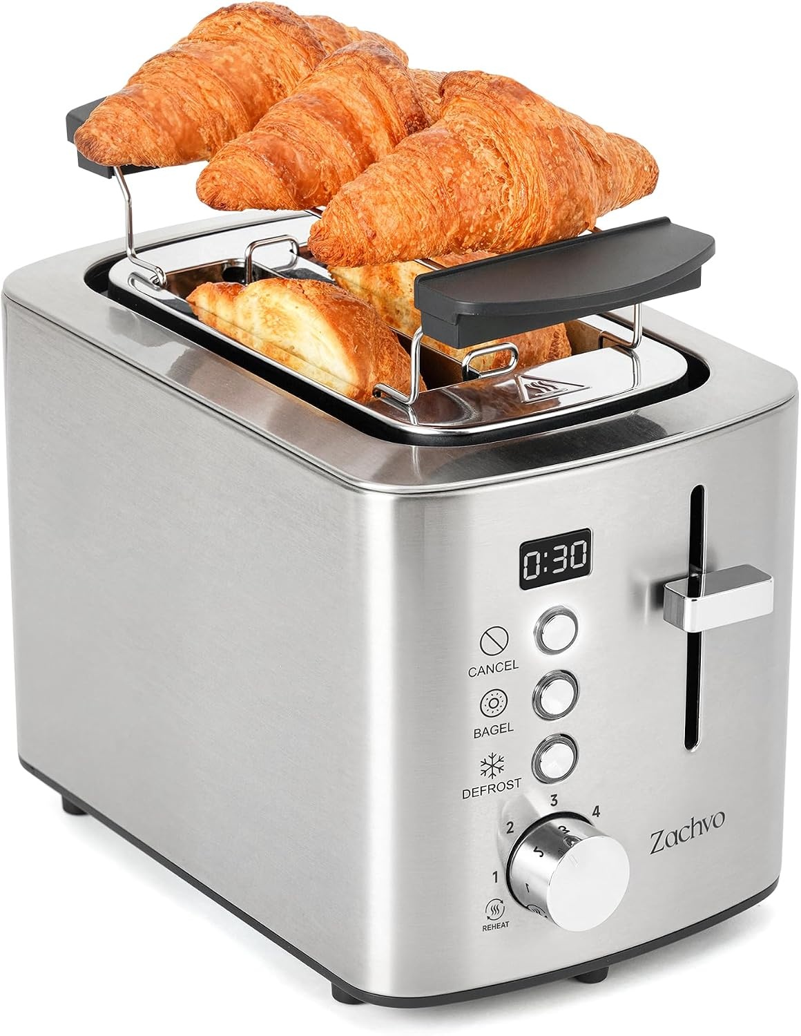 Edelstahl 2-Scheiben Toaster mit LED-Timer - Jetzt bis zu 27% Rabatt sparen