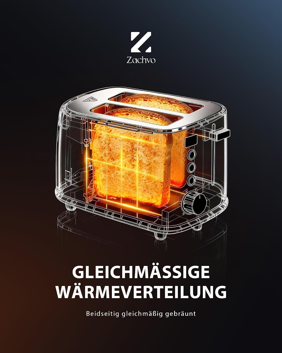 Edelstahl 2-Scheiben Toaster mit LED-Timer - Jetzt bis zu 27% Rabatt sparen