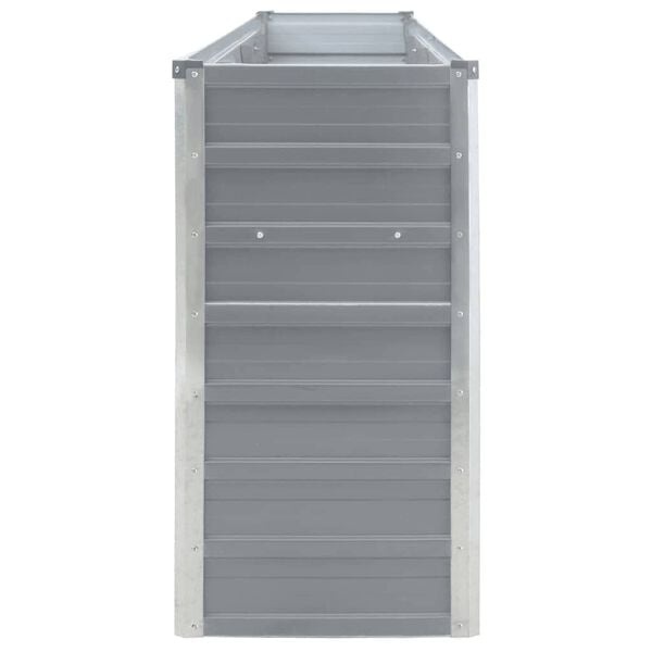 Vidaxl Hochbeet aus verzinktem Stahl 320x40x77cm Grau - bis zu 34% sparen