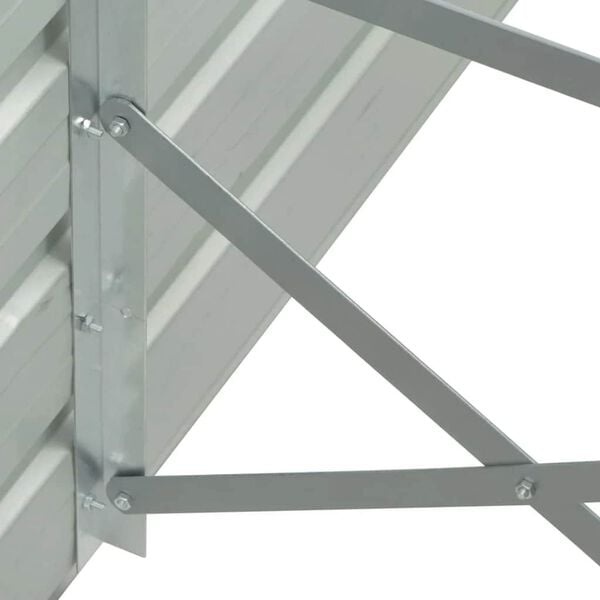 Vidaxl Hochbeet aus verzinktem Stahl 320x40x77cm Grau - bis zu 34% sparen