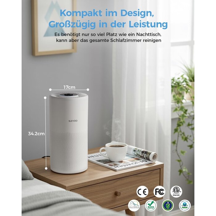 Luftreiniger bis 102 m² mit H13 HEPA-Filter & Aromatherapie - bis zu 33% Rabatt