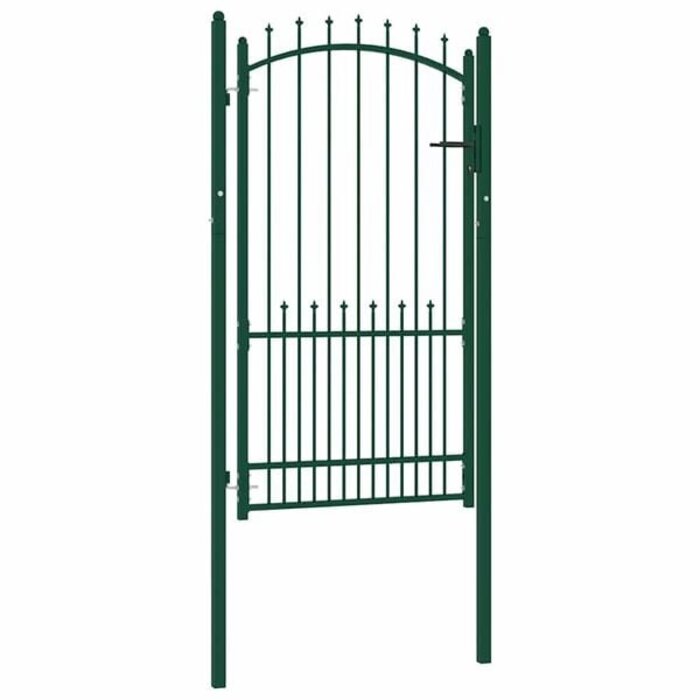 Vidaxl Gartentor mit Spitzen 100 x 175 cm, Grün - bis zu 35% Rabatt