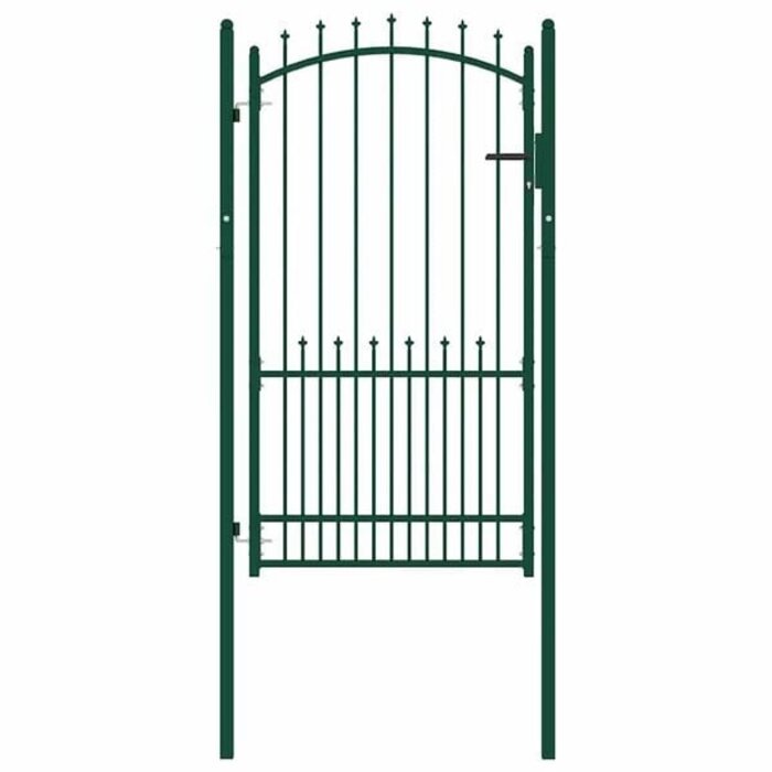 Vidaxl Gartentor mit Spitzen 100 x 175 cm, Grün - bis zu 35% Rabatt