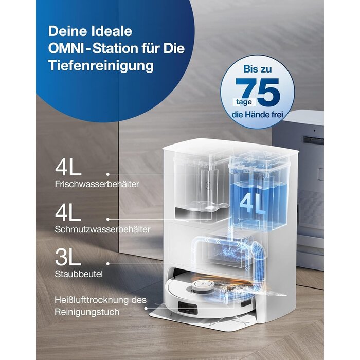 Saug- und Wischroboter mit OMNI-Station - Jetzt bis zu 35% Rabatt sichern!