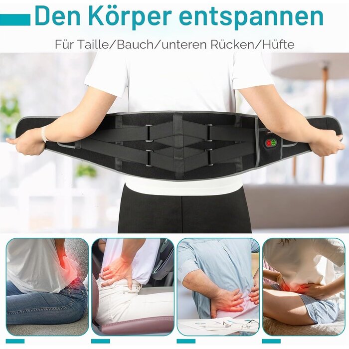 Kabelloser Wärmegürtel mit Massage - Jetzt bis zu 33% günstiger sichern!