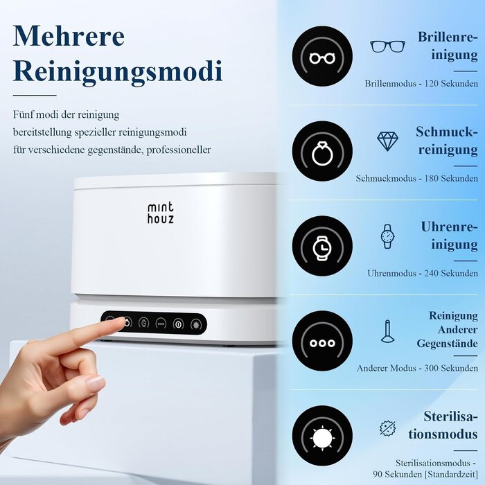 Ultraschallreiniger 500ml für Schmuck & Brillen - jetzt bis zu 33% sparen