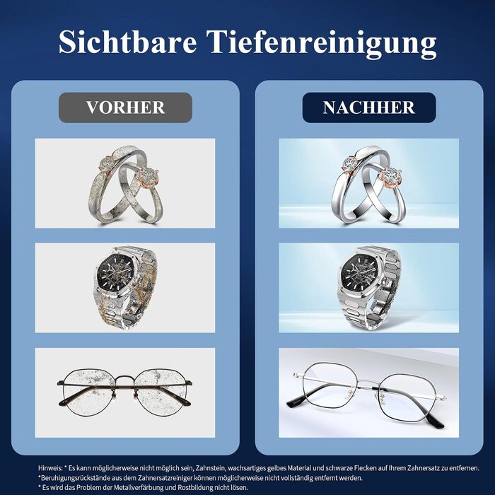 Ultraschallreiniger 500ml für Schmuck & Brillen - jetzt bis zu 33% sparen