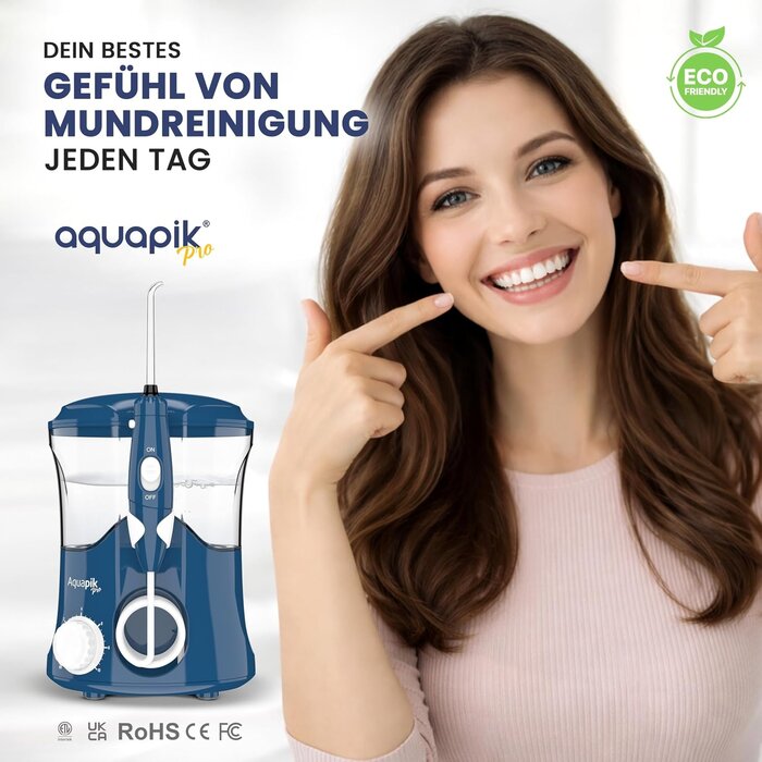 Professionelle Munddusche mit 8 Aufsätzen - jetzt bis zu 34% günstiger!