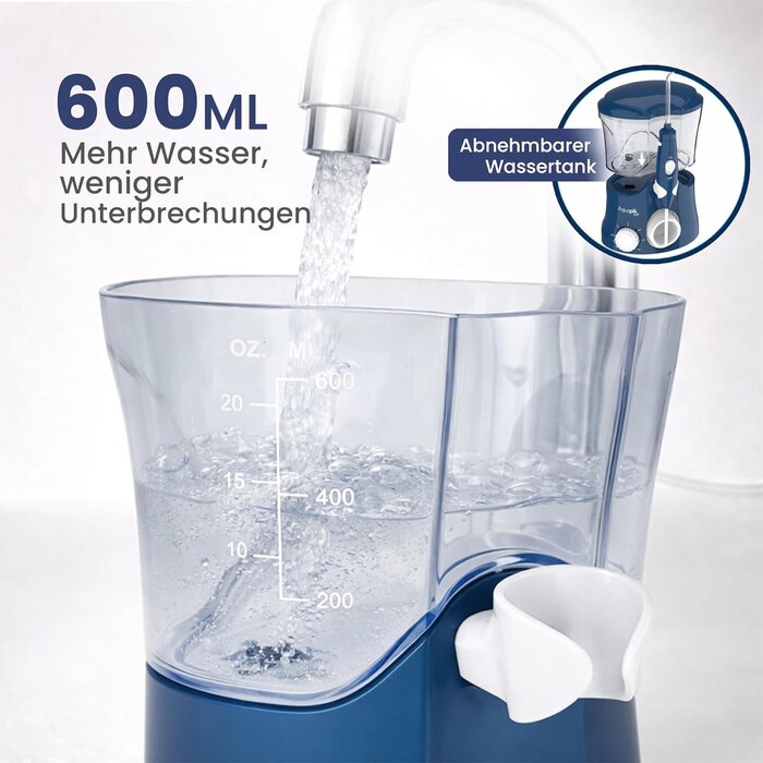 Professionelle Munddusche mit 8 Aufsätzen - jetzt bis zu 34% günstiger!