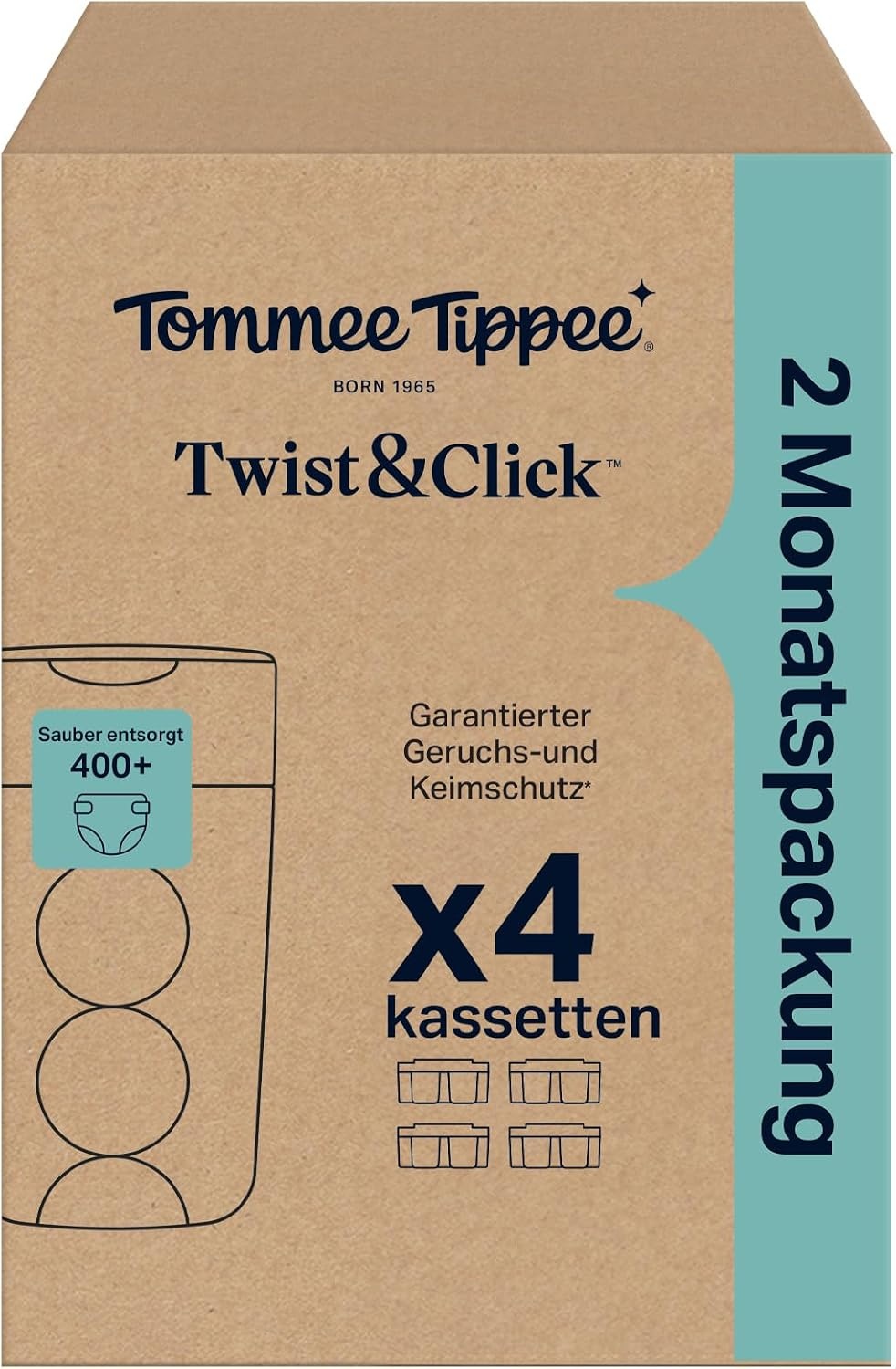 Nachfüllkassetten für Windeleimer, 4er Set - jetzt bis zu 30% Rabatt sparen