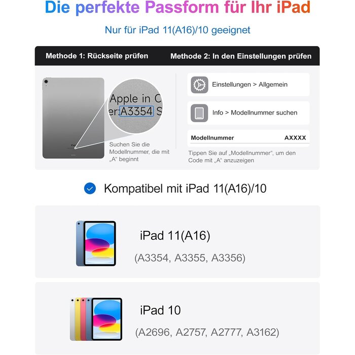 Hou iPad Tastaturhülle mit Touchpad für 11/10,9 Zoll - bis zu 51% sparen