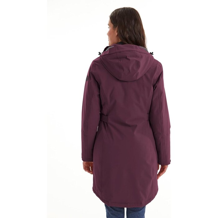 Funktionsparka Damen - Wasserfest & Teddyfleece - Herbstblätter - bis zu 35% Rabatt