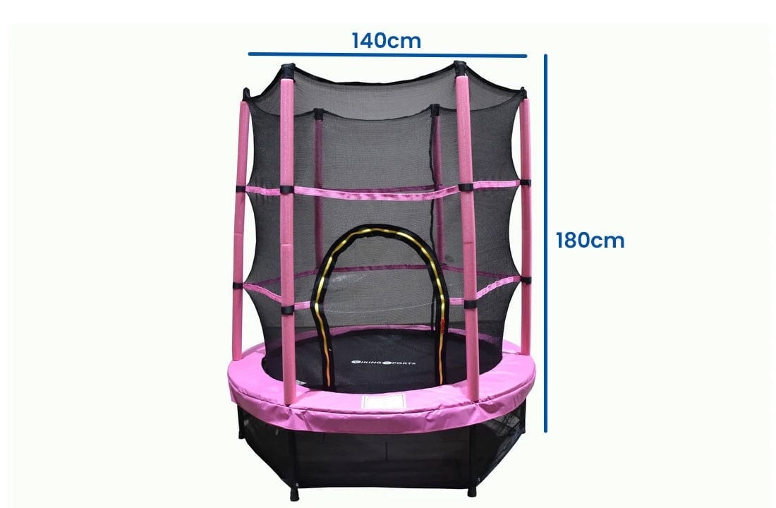 Viking Choice Kindertrampolin 140 cm in Rosa - Sicherer Sprungspaß - bis zu 24% Rabatt