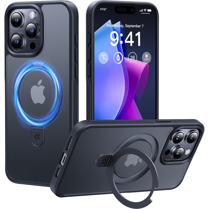 iPhone 15 Pro Max Hülle mit MagSafe & Ständer - Stoßfest - bis zu 27% sparen