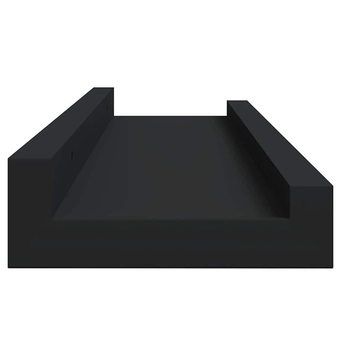 Vidaxl Set aus 2 Wandregalen für Bilder, 40 cm, Schwarz - jetzt bis zu 30% reduziert