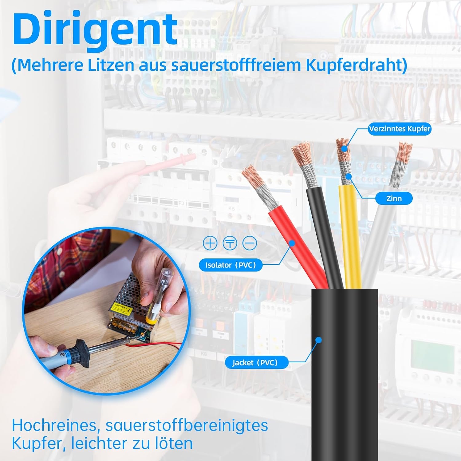 4-adriges Niederspannungskabel 14AWG - 9,14m - Bis zu 32% günstiger im Outlet