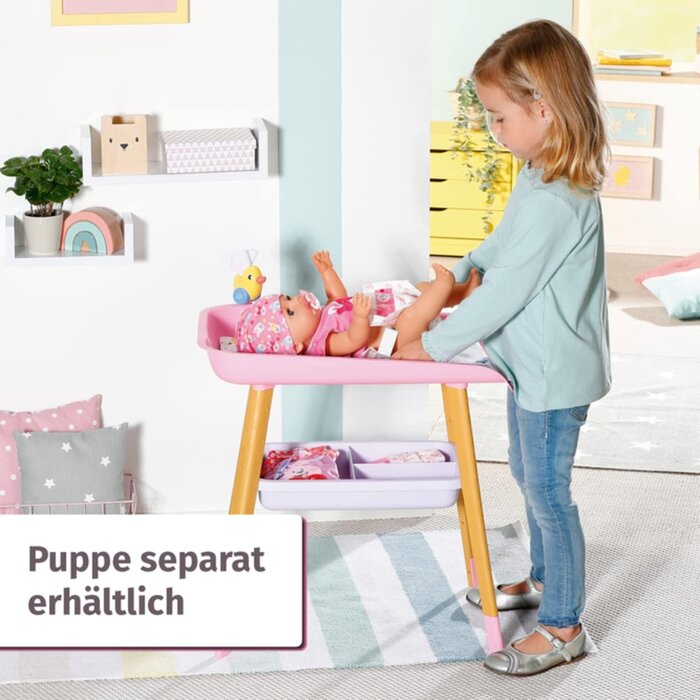 Puppen-Wickeltisch aus Holz - Skandinavisches Design, bis zu 32% sparen