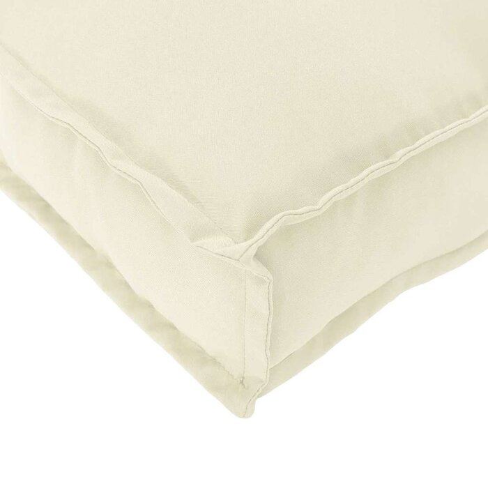6er Set Sitzkissen Oxford-Gewebe Creme 40x40cm - bis zu 34% sparen