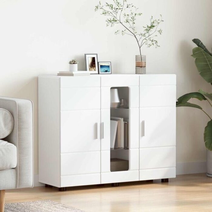 Modernes Sideboard in Weiß - 2 Schubladen & 3 Türen - bis zu 34% Rabatt