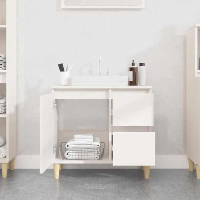 Badezimmerschrank 65x33x60 cm Weiß - Jetzt bis zu 34% Rabatt sichern!