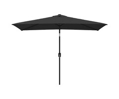 Vidaxl Rechteckiger Sonnenschirm 300x200 cm Schwarz - Bis zu 34% günstiger