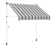 Vidaxl Manuelle Markise 250 cm, Anthrazit/Weiß - 35% Rabatt