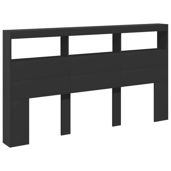 Vidaxl Modernes LED-Kopfteil 180x102 cm, Schwarz - Outlet-Angebot bis zu 35% Rabatt