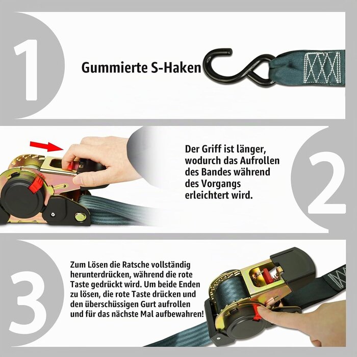 Automatische Spanngurte 2er-Set bis zu 32% günstiger - Sicher & Robust