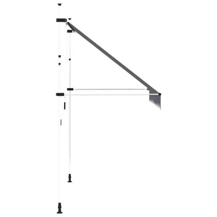 Vidaxl Manuelle Markise 250 cm blau-weiß - bis zu 35% Rabatt