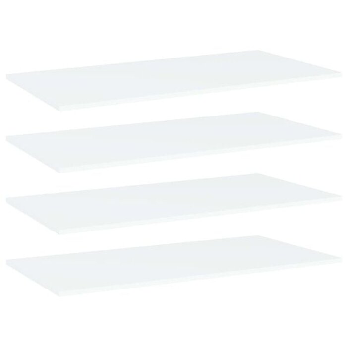 Vidaxl 4er-Set Wandregale 80x20x1,5 cm, Weiß - Jetzt bis zu 33% sparen