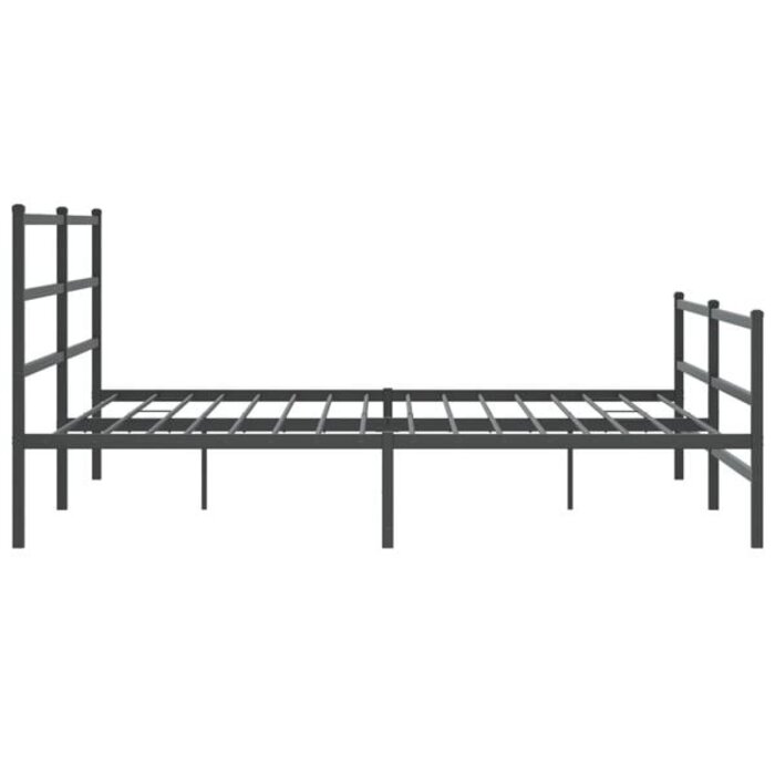 Vidaxl Metall-Bettgestell 180x200 cm Schwarz - Zeitloses Design, bis zu 35% Rabatt